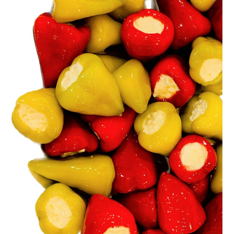 (2 pack) Fine Food Dittmann Golden Greek Peppers Stuffed with Cream Cheese & Feta