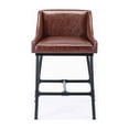 thumbnail image 2 of Boraam Parlor Faux Leather Adjustable Bar Stool - Desert Red, 2 of 5