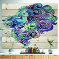 thumbnail image 2 of Design Art - Lion Bleu Art Abstrait, 2 of 5