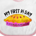 thumbnail image 4 of Inktastic My 1st Pi Day Pink Pie Pan Pun Boys or Girls Baby Bib, 4 of 4