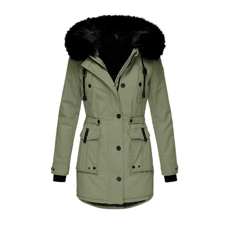 

Bkolouuoe Women Plus Size Daily Winter Coat Lapel Collar Long Sleeve Jacket Vintage Thicken Warm Hooded Wool Jackets for Womens down Lightweight Teal Scrub