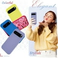 thumbnail image 5 of KOMI for Google Pixel 9 Pro XL Case, Silicone Phone Case with 1 Screen Protector, Soft Anti-Scratch Microfiber Lining, Full Body Shockproof Slim Cover Support Wireless Charging, Lavender Purple, 5 of 5