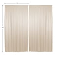thumbnail image 7 of Lann's Linens Set of 2 Photography Backdrop Curtains, 5ft x 10ft Ivory Wedding Photo Background, 7 of 7