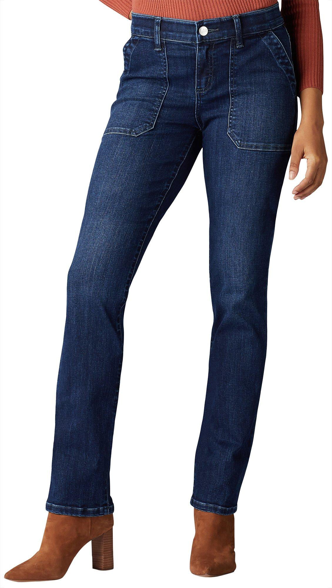 Lee Womens Flex Motion Solid Boot Cut Jeans - Walmart.com