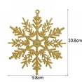 thumbnail image 2 of PENGXIANG 12pcs Plastic Snowflake Ornaments Christmas Winter Decorations  Hanging Snowflake Decorations for Winter Wonderland Christmas Tree, 2 of 7