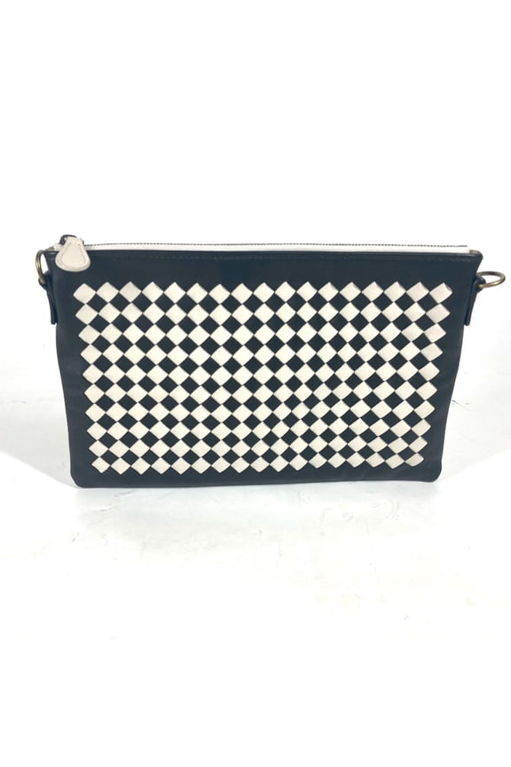 Pre-Owned BOTTEGA VENETA Bottega Veneta Pochette Intrecciato Bag Clutch Pouch Chain Shoulder...