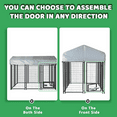 thumbnail image 7 of BOSSIN 6x4x4 FT Heavy Duty Large Dog Kennel Playpen Outdoor with Secure Lock, 7 of 7