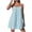 *Light Blue, variant on Women's Tie Shoulder Swing Mini Sundress,Ladies Casual A-Line Empire Waist Cami Dress,Lightweight Summer Party Dress For Women,Light Blue,S-2XL