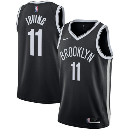 Men's Nike Kyrie Irving Black Brooklyn Nets 2020/21 Swingman Jersey - Icon Edition