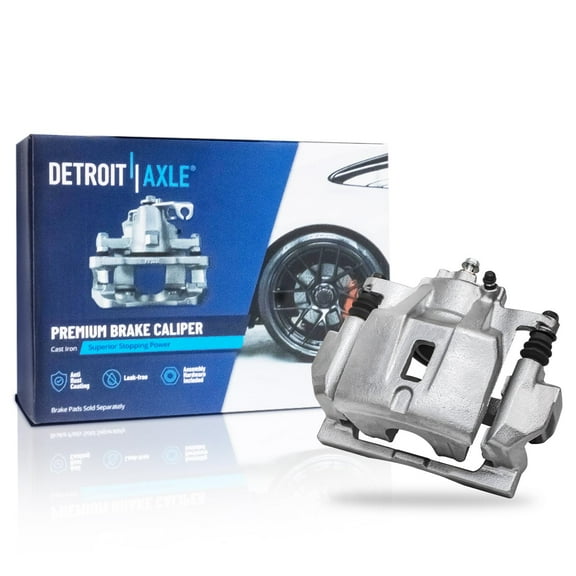 Detroit Axle - Front Left Driver Side Brake Caliper w/Bracket Replacement for Lexus RX330 RX350 Toyota Highlander