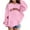 Pink, variant on Girls Athletic Hoodie Soft Pullover Sweatshirt With Pocket Comfortable Casual Sportswear For Teen Girls