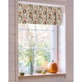 thumbnail image 4 of Valances for Windows Fall Mushroom Rod Pocket Cafe Window Treatments Valance Curtains for Kitchen Bathroom Laundry Basement Windows 60"x18", 4 of 6