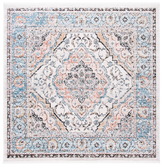SAFAVIEH Shivan Dean Traditional Floral Area Rug, Grey/Blue, 8' x 10'