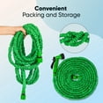 thumbnail image 3 of PortableOut 150ft Expandable Flexible Garden Water Hose, 3/4", 7 Sprayer Nozzle, Nylon, Outdoor, 3 of 6