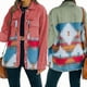 thumbnail image 2 of Chaqueta vaquera Retro de manga larga con bolsillo y solapa para mujer, chaqueta Retro holgada de lana con costuras vaqueras Vintage, novedad de 2023, 2 of 5