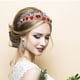 thumbnail image 2 of Tiara de corazón rojo de los Descendientes, corona de corazón, joyería para el cabello, corona de boda para novia, 2 of 6