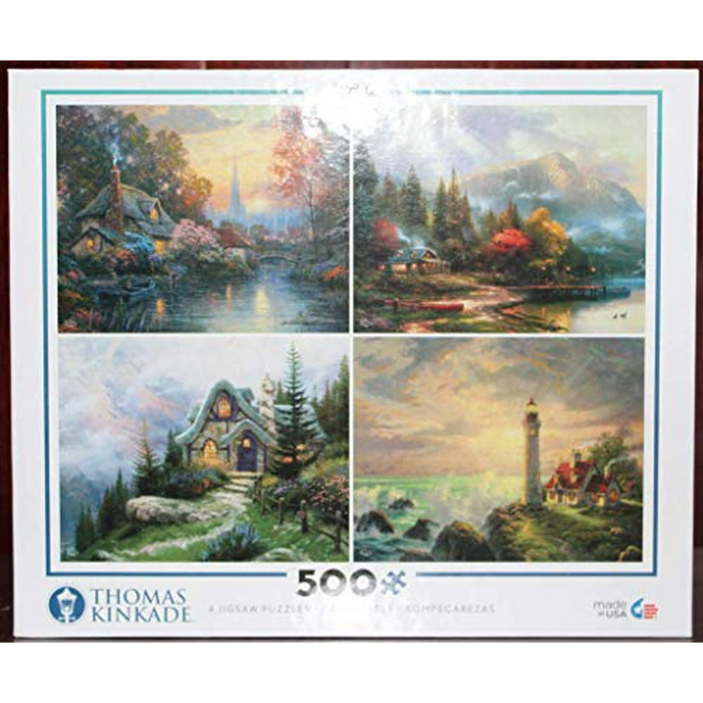 Ceaco Ceaco Thomas Kinkade 4in1 Multi Pack Puzzles (4) 500Piece