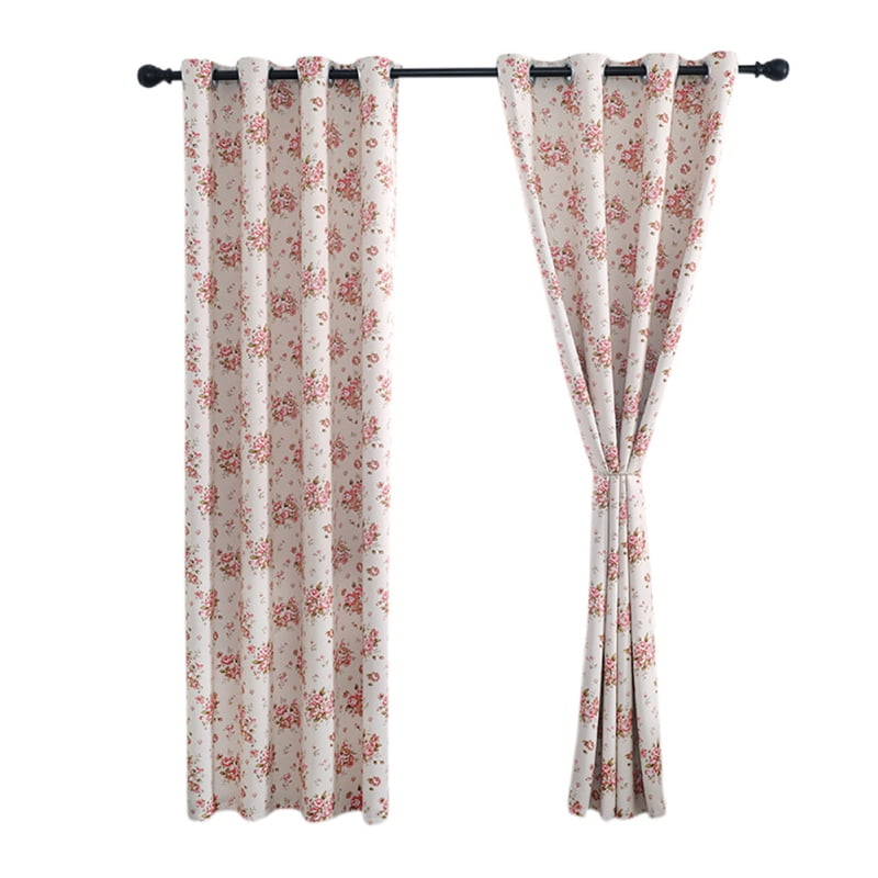 Room Curtain Printed Curtain Polyester Thermal Patterns Shower Super Floral O3 