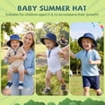 thumbnail image 6 of American Trends Baby Sun Hats UV Protection Wide Brim Baby Bucket Hats Toddler Sun Hat Summer Beach Hat Kids Bucket Hats for Boys Girls, 6 of 7