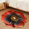 thumbnail image 3 of Rug 40x40cm Shaped Flower Diatom Pulp Carpet with QuickDrying and AntiSlip Features Washable Rug Red 40x40cm, 3 of 4