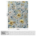 thumbnail image 4 of Autua Flowered Fabric Lace Baroque Flannel Blanket for All Seasons 40x50in, 4 of 6