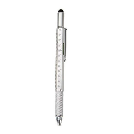 

GLFILL Multi-Function Tool Pen Spirit Level Scale Touch Screen 6In1 Metal Ballpoint Pen