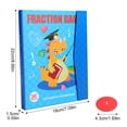 thumbnail image 3 of Magnetic Fraction Demonstration Book, Magnetic Fraction Tiles, Fractions Manipulatives, Score Disk Demonstrator Math Puzzle Learning Building Block Set (C), 3 of 9