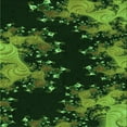 thumbnail image 1 of Ahgly Tapis d'Intérieur Lavable en Machine Carré Transitionnel Vert Lime Foncé, 7 Pieds Carré, 1 of 7