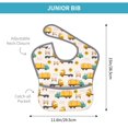 thumbnail image 4 of Zufioo Cars Print Toddler Adjustable Waterproof Bib, 11.6x15 Inch Feeding Bib Suitable for 6-24 Month Babies, 4 of 8