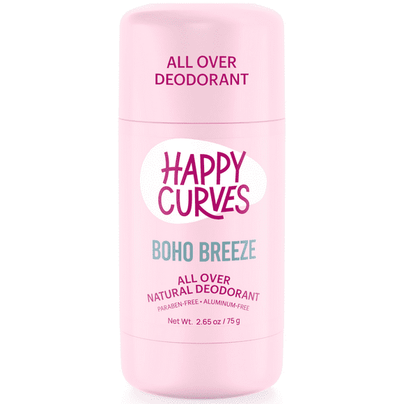 Happy Curves All over Natural Deodorant Stick (Boho Breeze), Female, 2.65 oz