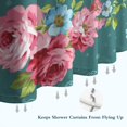 thumbnail image 6 of Pioneer Colorful Floral Shower Curtain for Bathroom Home Decor Bathtubs Waterproof Fabric Curtain with 12 Hooks 72x84in, 6 of 6