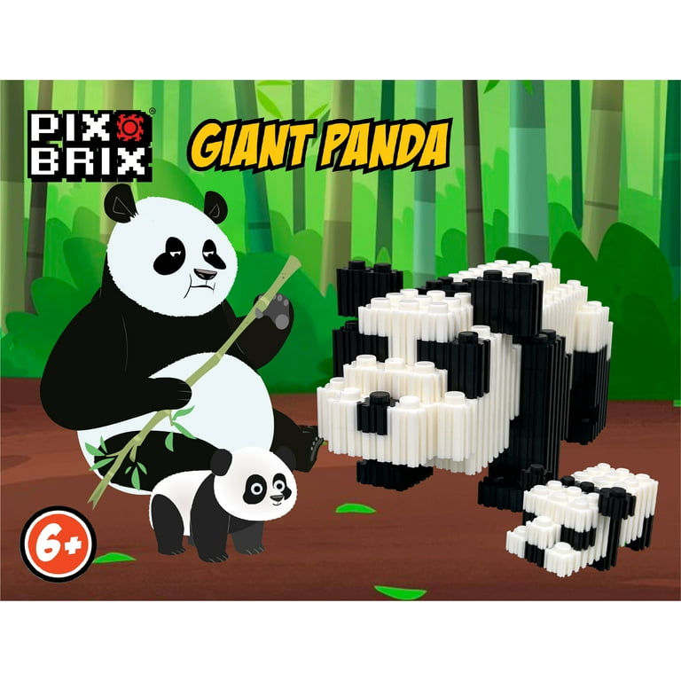 Pix Brix Wild Kratts Pixel Art Kit Giant Panda, 545 Pieces