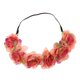 thumbnail image 4 of Flor Corona Diadema Rattan Vine Guirnalda Guirnalda Floral Boda Nupcial Hair Hoop Melon rojo Colcomx Diadema de flores Boho Guirnalda, 4 of 8