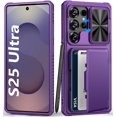 thumbnail image 1 of Funda de teléfono BXYJY para Samsung Galaxy S25 Ultra Wallet Purple, 1 of 7