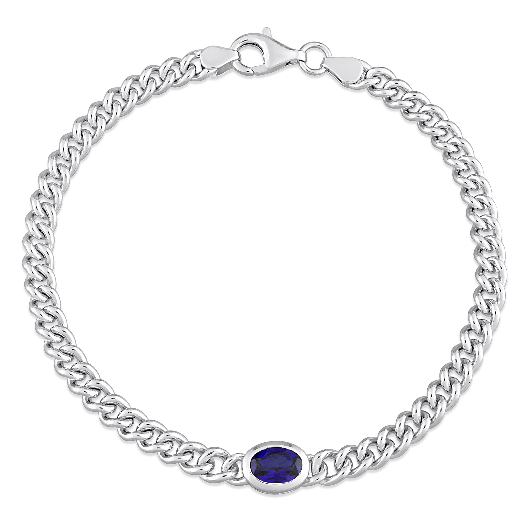 925 Sterling Silver Purple Amethyst Bracelet 7 Inch Gemstone Fine Jewelry  For Women Gifts For Her - Walmart.com