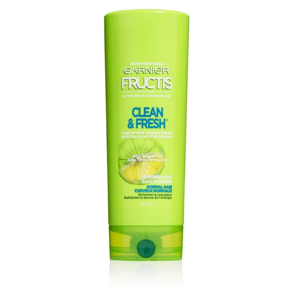 Garnier Fructis, après-Shampooing Propre et Frais 354 ml, revitalisant propre et frais