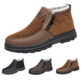 thumbnail image 4 of NOKIO Men's Spring And Autumn Winter Large Size Plus Velvet Plus Thick Bottom Side Zipper Casual Soft Bottom Light Bottom Warm Cold Snow Boots Men'S Snow Adventure Boots, 4 of 5