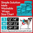 thumbnail image 4 of Simple Solution Washable Male Wrap Dog Diaper, Medium, 1 Pack, 4 of 8