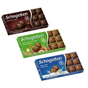 Schogetten German Assorted Chocolates, NG01Variety Pack (Bundle of 3 chocolates)