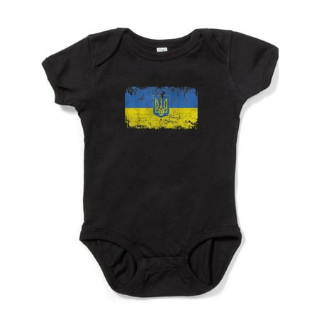 

CafePress - Ukraine Flag Vintage Men Women Kids Ukra Body Suit - Cute Infant Bodysuit Baby Romper