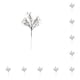 thumbnail image 2 of Injueey Navidad bayas artificiales flor rama sala de estar pared del dormitorio chimenea fiesta vacaciones árbol de Navidad decoración Blanco 10Conjunto, 2 of 6