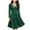 Green, variant on Women Gowns Patchwork Skull Lace Splicing Long Sleeve Vintage Party Dress Tops on