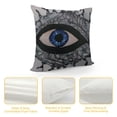 thumbnail image 4 of Nawypu  Decorative Evil Eye Pattern Throw Pillow Cover for Couch – Grey Cushion Cover – Unique Home Decoration Pillow Case (Gray), 4 of 5