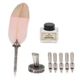 thumbnail image 3 of Feather Pen Set Box Ink Stationery Accessories Gift Dipping Student Complete Dipping Pen Vintage Gift Box Quill Pen Dip Pen, 3 of 8