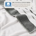 thumbnail image 5 of Luxurious Soft Cotton Decorative 6 Piece Towel Set, Dark Grey / Light Grey, 5 of 6