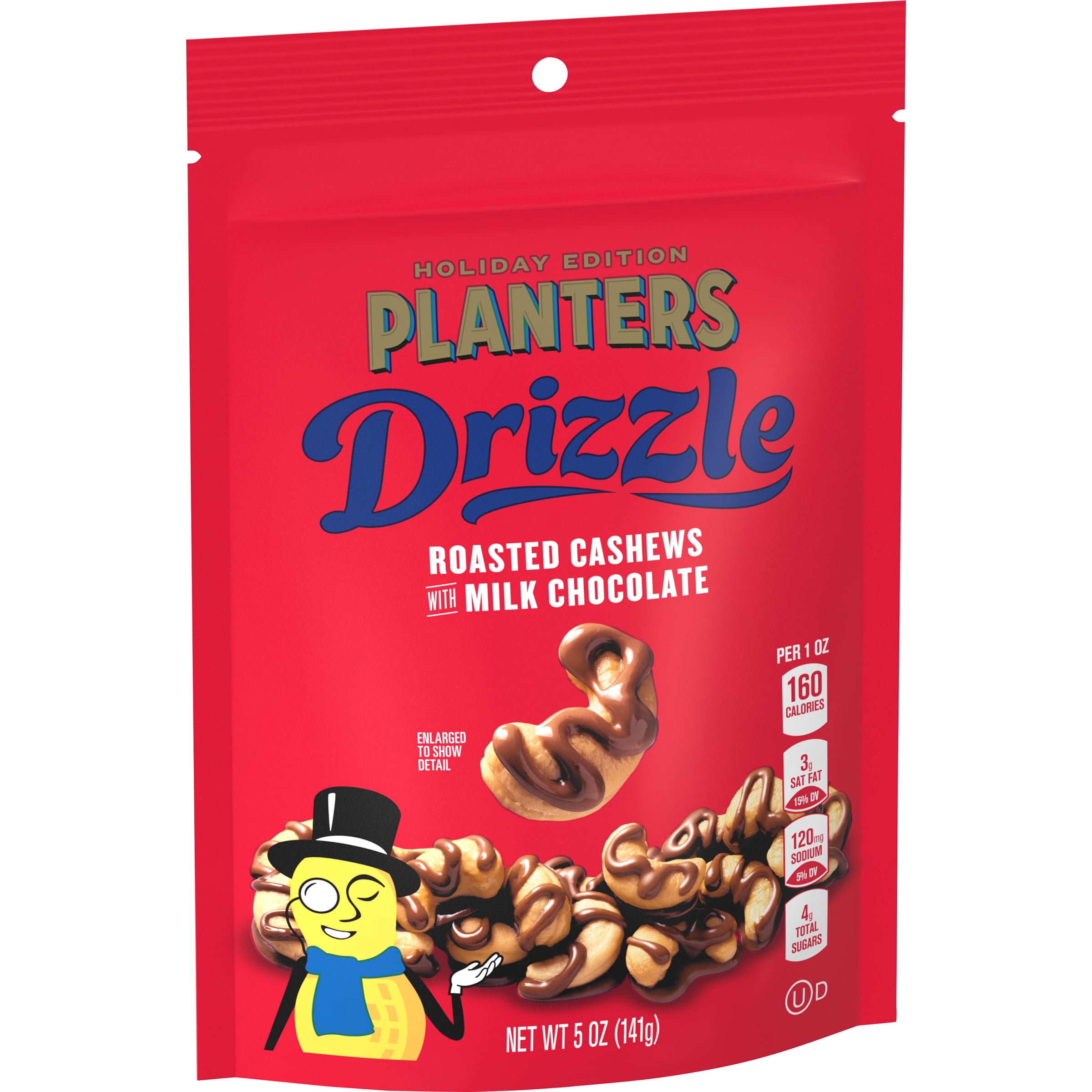 Planters Limited Edition Drizzle Cashews With Milk Chocolate, 5 oz