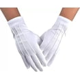thumbnail image 1 of 5 Pares Guante De Algodón Blanco Para Escolta Joyería Mesero, 1 of 5