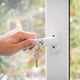 thumbnail image 4 of 1 x manijas de ventana manija de ventana de seguridad con llave blanca con cerradura, 4 of 5