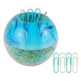 thumbnail image 1 of Acrylic Magnetic Paper Clip Holder With Colorful Bookmarks For Office School Supplies, 1 of 7