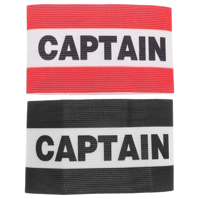 HEALEEP 2Pcs Elastic Soccer Captain Armband for Adults Adjustable Nylon for Ice Hockey